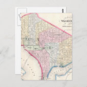 Vintage Karte von Washington D.C. (1864) (Vorne/Hinten)