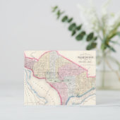 Vintage Karte von Washington D.C. (1864) (Stehend Vorderseite)