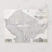 Vintage Karte von Washington DC (Vorderseite)