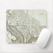 Vintage Karte von Washington DC (1794) Mousepad (Mit Mouse)