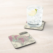 Vintage Karte von Washington DC (1866) Getränkeuntersetzer (Rechte Seite)