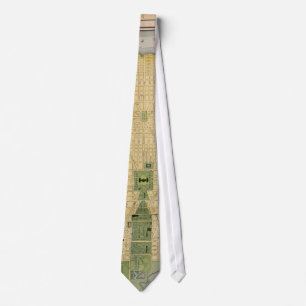 Vintage Karte von Washington DC (1905) Krawatte
