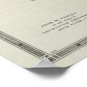 Vintage Karte von White Plains NY (1921) Poster (Ecke)