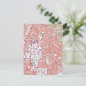 Vintage Karte von Whittier California (1965) (Stehend Vorderseite)