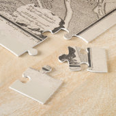 Vintage Karte von Wien Österreich (1783) Puzzle (Seite)