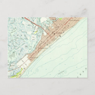 Vintage-Karte von Wildwood NJ (1955) Postkarte