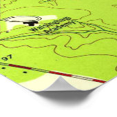 Vintage Karte von Williamsburg Virginia (1952) Poster (Ecke)