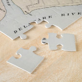 Vintage Karte von Wilmington Delaware (1884) Puzzle (Seite)