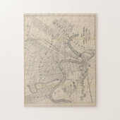 Vintage Karte von Winnipeg Canada (1882) Puzzle (Vertikal)