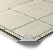 Vintage Karte von Winnipeg Canada (1917) Poster (Ecke)