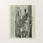 Vintage Karte von Woods Hole Falmouth MA Puzzle (Vertikal)