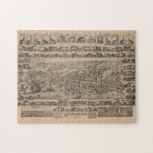 Vintage Karte von Yarmouth Nova Scotia (188 Puzzle