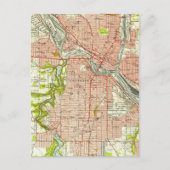 Vintage Karte von Youngstown Ohio (1951) (Vorderseite)