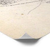 Vintage Karte Warschaus Polen (1836) Poster (Ecke)