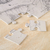 Vintage Karte Warschaus Polen (1836) Puzzle (Seite)