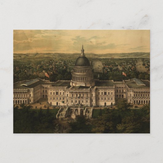 Vintage Karte Washington D.C. (1857) (Vorderseite)