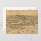 Vintage Karte Washington D.C. (1872) (Vorne/Hinten)