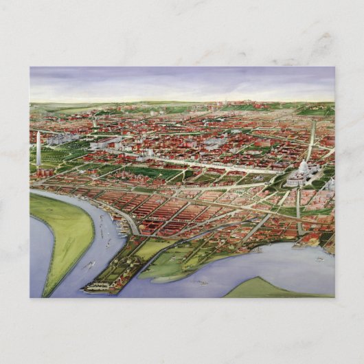 Vintage Karte Washington D.C. (1901) (Vorderseite)