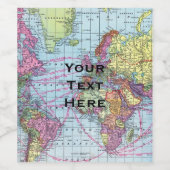 Vintage Karte Weinetikett (Einzelnes Label)