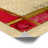 Vintage Karte Westafrikas (1561) Poster (Ecke)