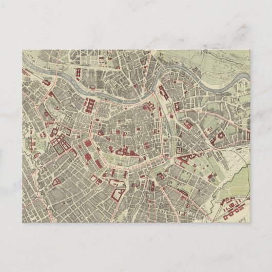 Vintage Karte Wien Österreich (1883) (Vorderseite)