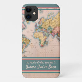 Vintage Karte World Atlas Travel Lover Case-Mate iPhone Hülle