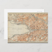 Vintage Karte Zürich, Deutschland (Vorne/Hinten)