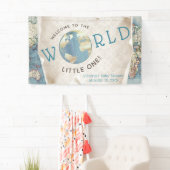 Vintage-Karten-Baby-Shower-Banner Banner (Insitu)