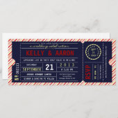 Vintage Karten-diagonale Einladung (Vorne/Hinten)