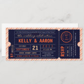 Vintage Karten-diagonale Einladung (Vorne/Hinten)