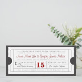 Vintage Karten-Einladung Einladung (Stehend Vorderseite)