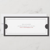 Vintage Karten-Einladung Einladung (Rückseite)