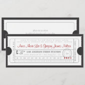 Vintage Karten-Einladung - Lochkarte Einladung (Vorne/Hinten)