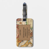 Vintage Karten Gepäckanhänger (Rückseite vertikal)