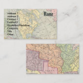 Vintage Karten-Geschäfts-Karte Visitenkarte (Vorne/Hinten)