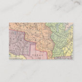 Vintage Karten-Geschäfts-Karte Visitenkarte (Rückseite)