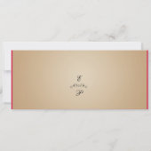 Vintage Karten-Hochzeitseinladung Einladung (Rückseite)