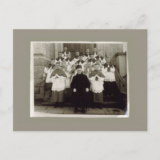 Vintage Karten - Katholischer Kirchenpriester und  (Vorderseite)