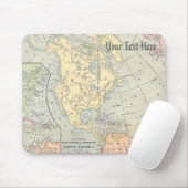 Vintage-Karten-Mauspad Mousepad (Mit Mouse)