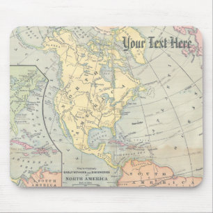 Vintage-Karten-Mauspad Mousepad