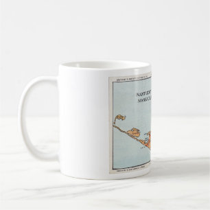Vintage Karten-Schale Nantucket Kaffeetasse