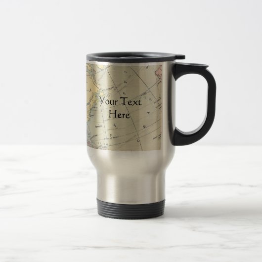 Vintage Karten-Tasse Reisebecher (Rechts)