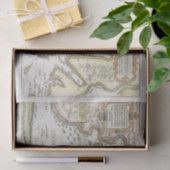 Vintage Kartendarstellung Seidenpapier (Geschenk)