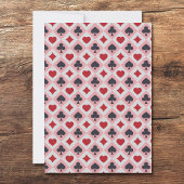 Vintage Kartenfarben, Einladung zum Kartenspiel