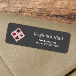 Vintage Kartenfarben Rücksendeadresse