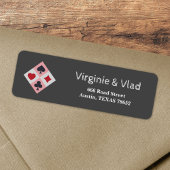 Vintage Kartenfarben Rücksendeadresse