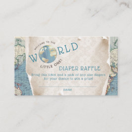 Vintage Kartenleser-Raffelkarten Begleitkarte