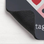 Vintage Kartenspiel-Farbpalette Mousepad (Ecke)