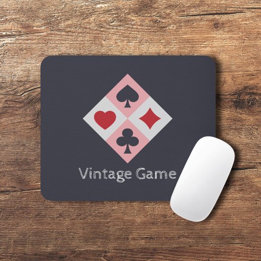 Vintage Kartenspiel-Farbpalette Mousepad