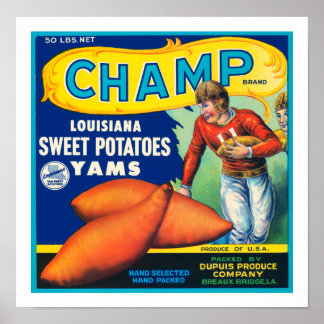 Vintage Kartoffeln Poster
